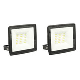 Reflector Led Exterior 50w Pack X2 220v Ip65 Jardin Tbcin