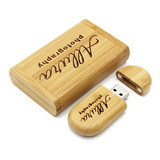 Pen Drive Madeira 8 Gb Entrega 100% Garantida Com Logomarca.