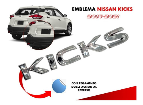 Emblema Para Cajuela Compatible Con Nissan Kicks 2016-2021