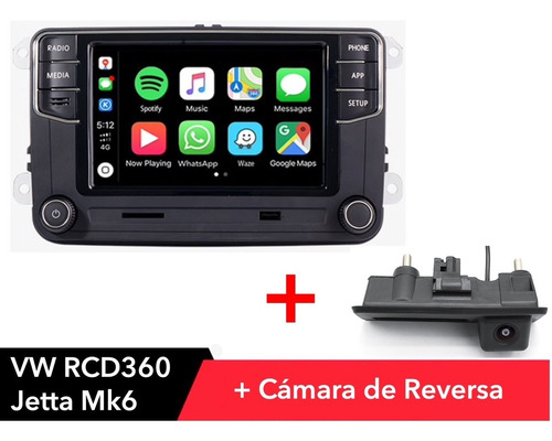 Rcd 360 C/cámara De Reversa Dinamica Jetta Mk6 Passat Tiguan