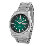 Relógio Orient Masculino Automático F49ss013 Prateado Verde 