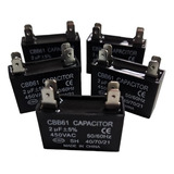 Capacitor Caramelo Permanente Para Ventilador 2 Uf X 5 Unid