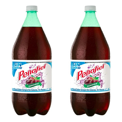 Agua Peñafiel Sin Azúcar Sabor Sangría 12 Piezas De 2 Litros