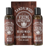 Viking Revolution Juego De Acondicionador Para Barba Y Lavad
