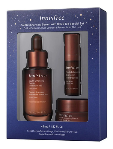 Innisfree Serum Youth Enhancing Te Negro Crema Facial Set 3