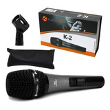 Microfone Dinâmico Com Fio K-2 De Mão - Kadosh