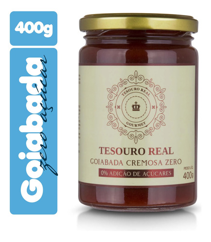 Goiabada Cremosa Zero Açúcar 400g Tesouro Real