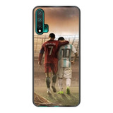 Funda Protector Para Huawei Cristiano Ronaldo Messi Amigos