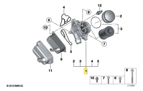 Base Filtro Con Enfriador Para Bmw Z4 E89 35is N54t Foto 5