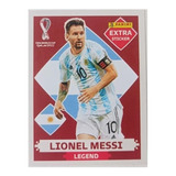 Figurita Extra Sticker Base Lionel Messi Legend 2022 Mundial