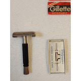 Antiguo Rastrillo Reutilizable Marca Gillette Made In Usa