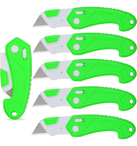 Cortador Plegable De Plástico Abs Ligero Y Fuerte (6, Verde)