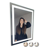  Espelho P/ Banheiro Com Led Embutido 0,70 X 0,50cm 