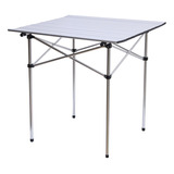 Mesa De Exterior Plegable Aluminio Camping 70x70x70 Cm