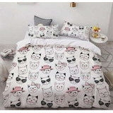 Cubrelecho Acolchado 5 Piezas Cama Doble 