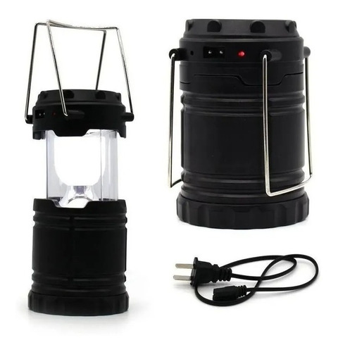 Farol Portatil Linterna Led Recargable Solar Sol De Noche