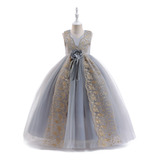 Elegante Vestido De Princesa Infantil De Estilo Europeo, Lar