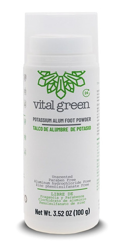 Vital Green Talco Natural De Cristal  100gr (paq 1 Und)