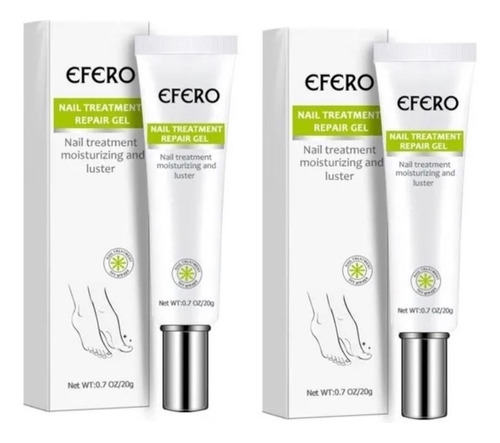 Kit De Fungicidas Efero Nails Para Uñas, Tratamiento Contra La Tiña, Color Blanco