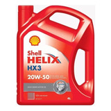 Aceite Shell Helix Hx3 20w50 Mineral 4 L