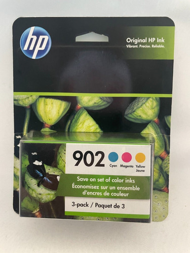 Original Hp Ink Cartucho Impresora 3 Tintas 902 Tri Color