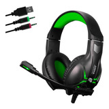 Headset Gamer P2 Power Bass Adaptador P3 P/ Xbox One Ps4