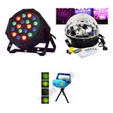 Proton 18 Led Laser Multipunto Bola Multicolor Fiesta Evento