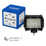 Kit 10 Refletor Holofote Luminaria Barra 72w 24 Leds Farol Cor Da Carcaça Preto Cor Da Luz Branco Frio 12v/60v Bivolt