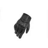 Guantes De Piel Punto Extremo Racer Negro (touch) Rider1