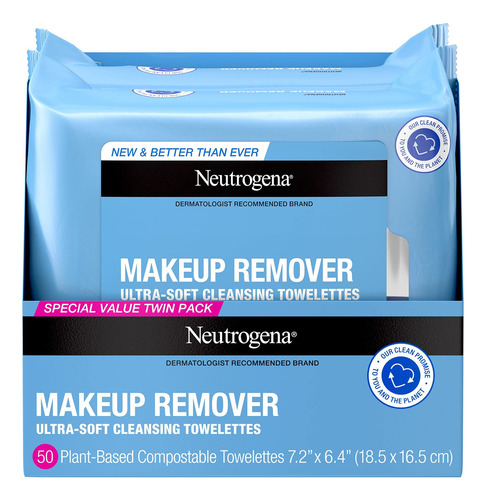 Neutrogena Toallitas Faciales Limpiadoras De Maquillaje, To.