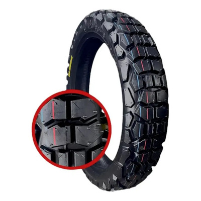 Llanta 120\u002F80-18 Alessia Doble Propósito Cámara Para Moto Cross Adventure | Envío gratis