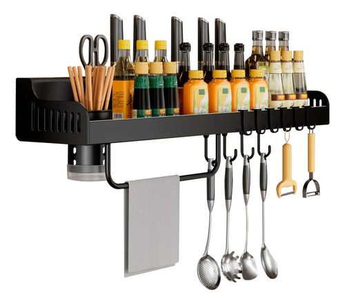  Organizador De Cocina De Pared Utensilios Estante Especiero