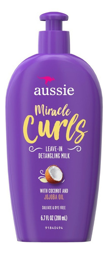 Aussie Miracle Curls Milk Leave In Detangler Desembaraçador 