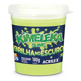 Slime Kimeleka Brilho No Escuro 180g Acrilex Art Kids