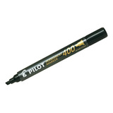 Plumon Permanente Pilot Sca 400 Punta Biselada 12 Unidades Color Negro