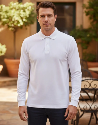 Playera Polo Sportadvance Manga Larga Hombre Calidad Premium
