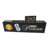 100 Lâminas De Barbear Derby Premium - Kit Barbeiro - Lb-051