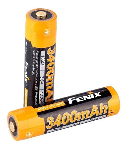 Pila Recargable Fenix 3.6 V Li-ion 3400 Mah 18650 Batería