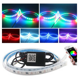 4 Par Tira Led Drl Rgb Flexible Direccional Secuencial 60cm