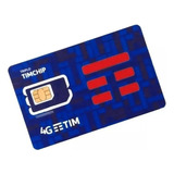 Tim Chip 4g Pré Pago 3 Cortes + Recarga 10,00 Qualquer Ddd