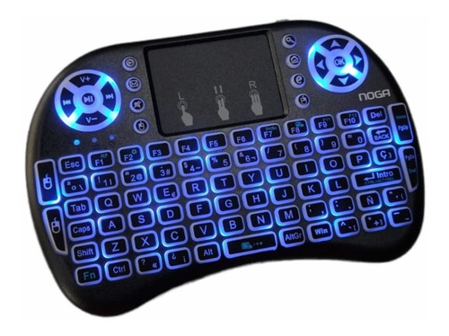 Mini Teclado Inalámbrico Noga Nkb-k2rgb Led Retroiluminado 