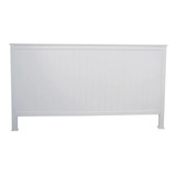 Respaldo De Cama 1,60 Mts Blanco Laqueado Americano