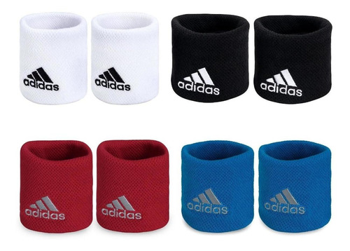 Par Munhequeira adidas Wristband Pequeno Tênis Padel Squash