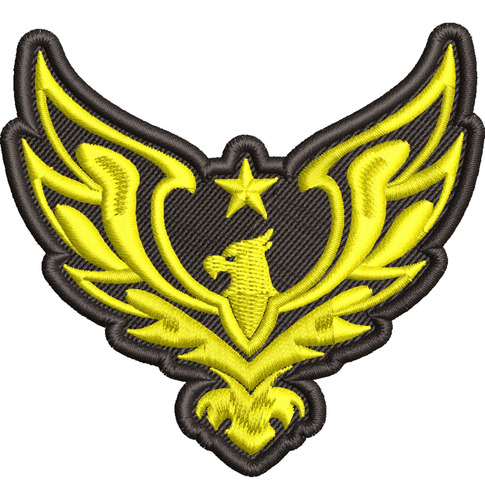 Bordado Patch Brasão Emblema Águia Motociclista Moto Anm2