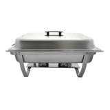 Buffet Calentador Sterno De 8qt Plegable De Acero Inoxidable