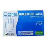 Guante Desechable Latex Caja 100 Und. T/m - Top Glove
