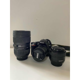 Cam Nikon D5600 Kit 18-55+lente Sigma 24-35 F2+ Yongnuo 50mm