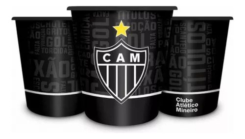 Pote Balde Pipoca Personalizado Atlético Mineiro Galo Doido