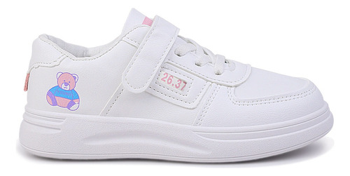 Zapatos De Blanco Tenis Niño Suela Gruesa Cómoda Transpirabl