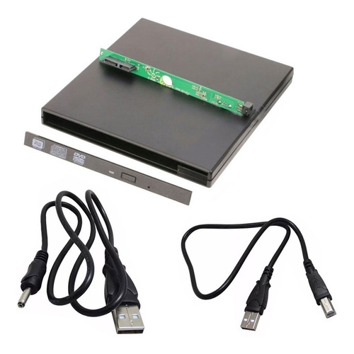 Gaveta Case Usb Cd/dvd Sata 12.7mm Externo Drive Notebook